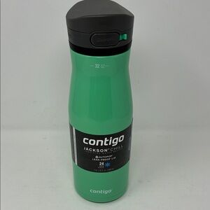 Contigo Jackson Chill 2.0 32 oz Stainless Steel Water Bottle, AutoPop Lid, Green